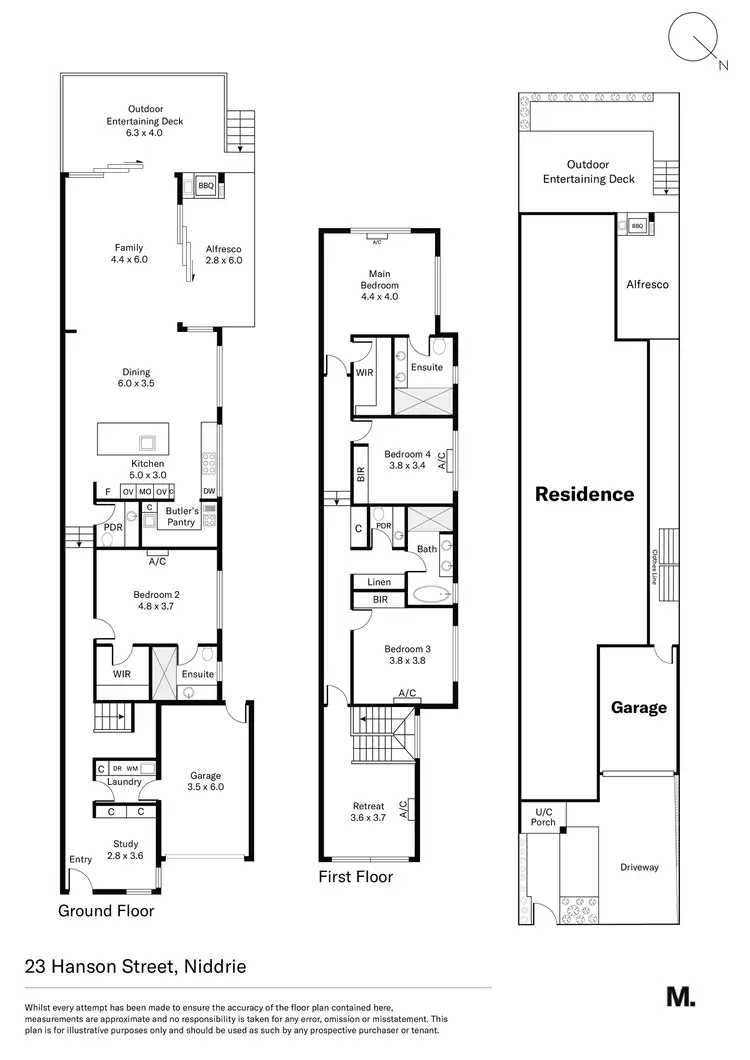 Floorplan of Homely house listing, 23 Hanson Street, Niddrie VIC 3042