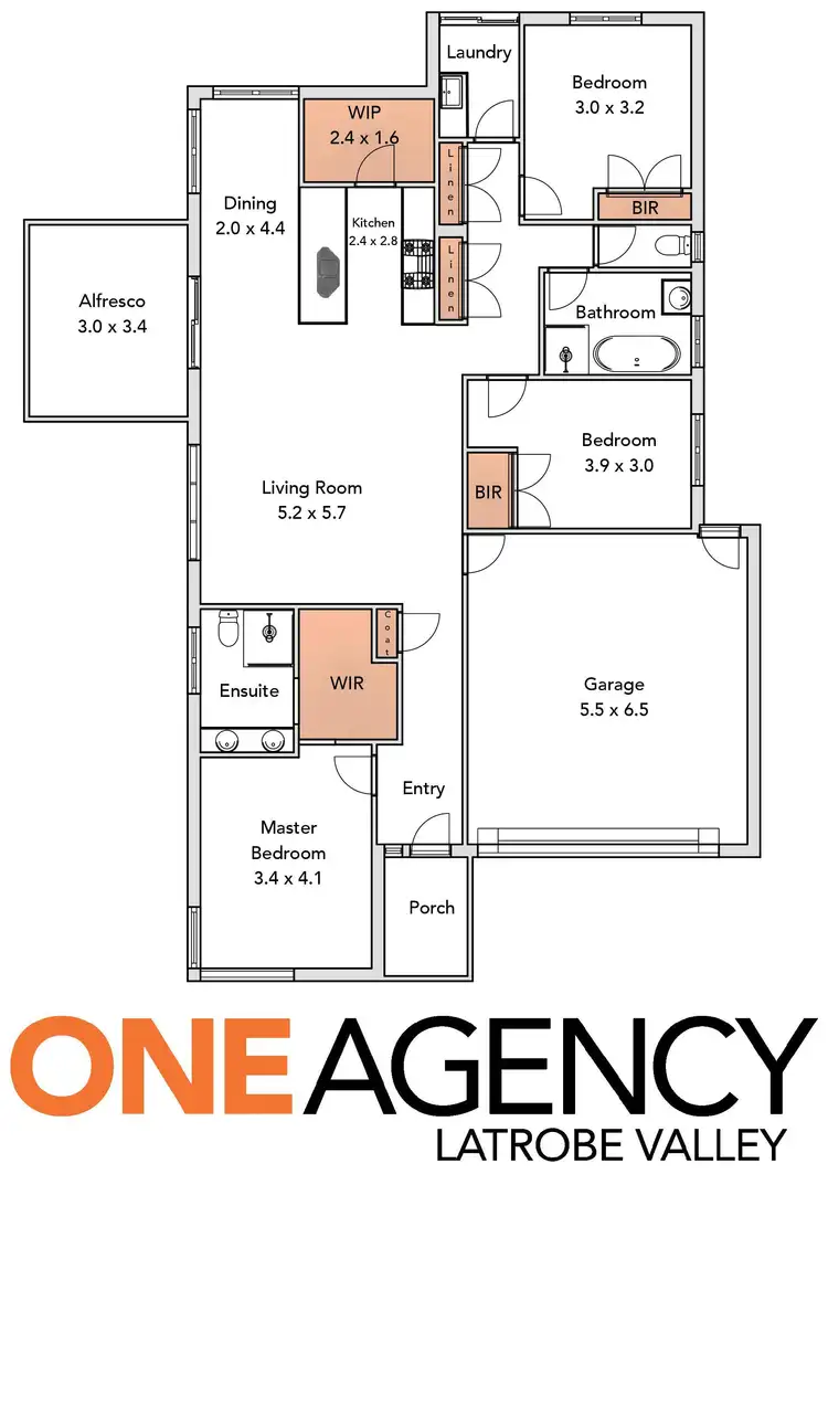 Floorplan of Homely house listing, 11 Tintern Place, Traralgon VIC 3844