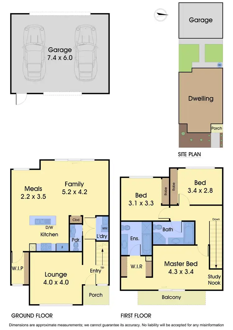 Floorplan of Homely townhouse listing, 5 Princess Street, South Morang VIC 3752