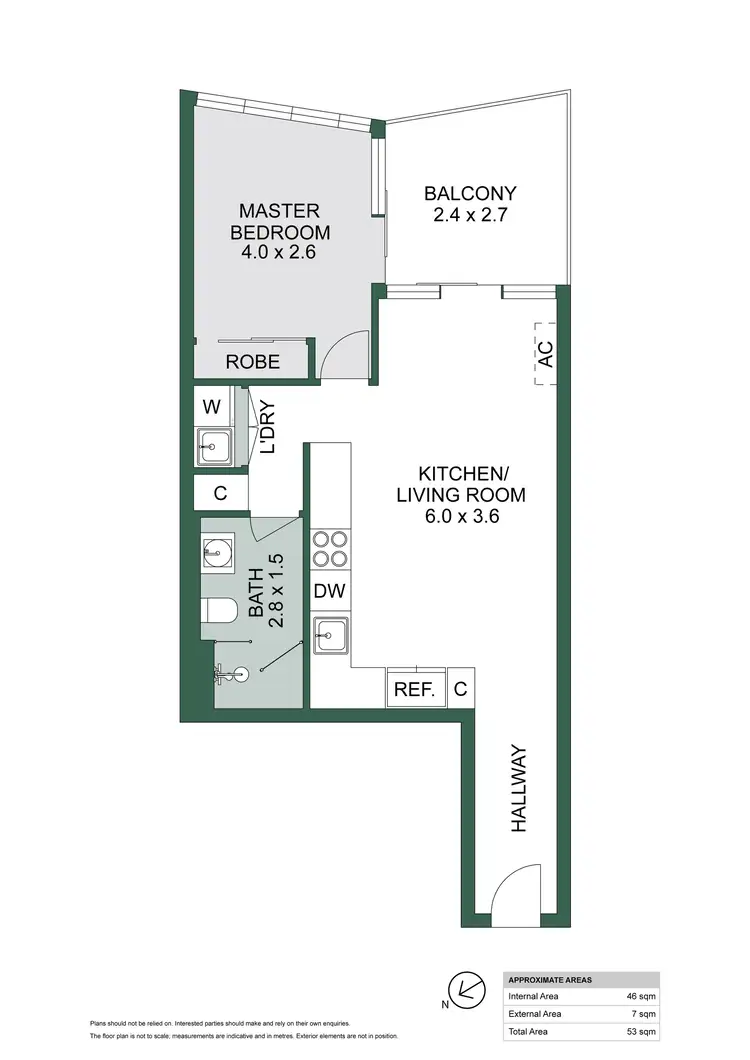 Floorplan of Homely apartment listing, 1007/15 Austin Street, Adelaide SA 5000