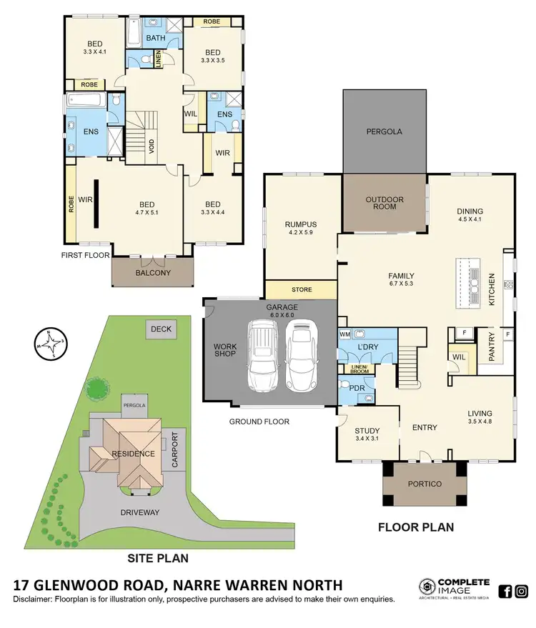 Floorplan of Homely house listing, 17 Glenwood Road, Narre Warren North VIC 3804