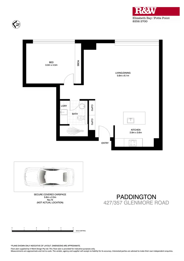 Floorplan of Homely apartment listing, 427/357 Glenmore Road, Paddington NSW 2021