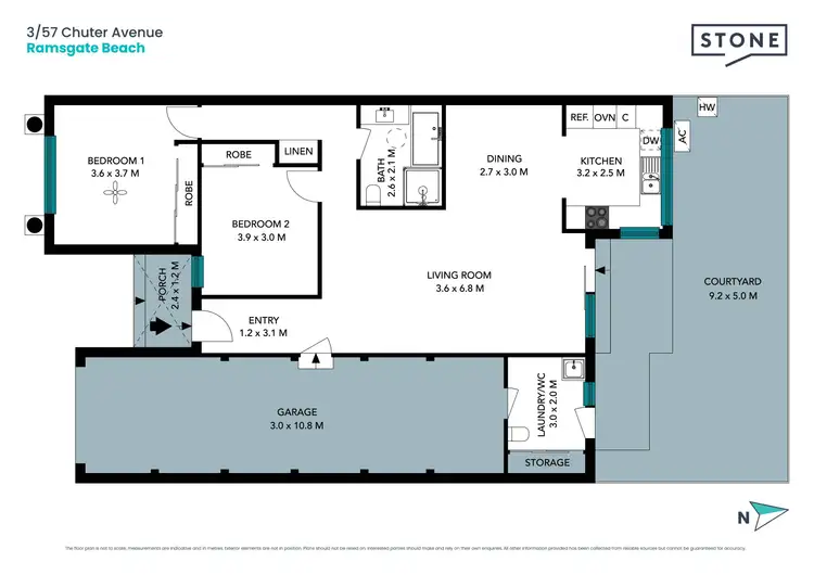 Floorplan of Homely villa listing, 3/57 Chuter Avenue, Ramsgate Beach NSW 2217