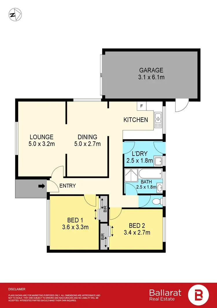 Floorplan of Homely unit listing, 1/302 Albert Street, Sebastopol VIC 3356