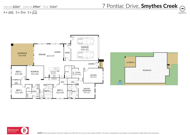 Floorplan of Homely house listing, 7 Pontiac Drive, Smythes Creek VIC 3351