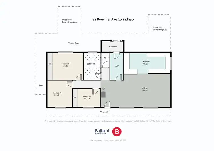 Floorplan of Homely house listing, 22 Bouchier Avenue, Corindhap VIC 3352