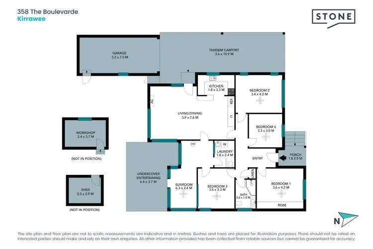 Floorplan of Homely house listing, 358 The Boulevarde, Kirrawee NSW 2232