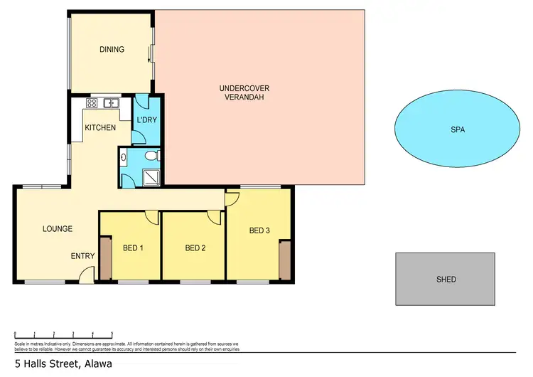 Floorplan of Homely house listing, 5 Halls Street, Alawa NT 810