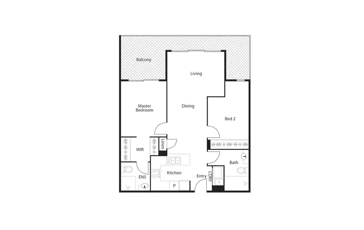 Floorplan of Homely apartment listing, 46/311 Anketell Street, Greenway ACT 2900