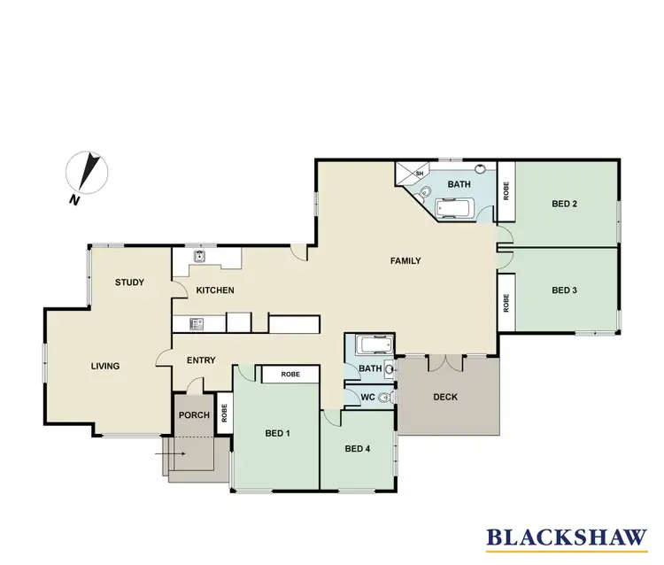 Floorplan of Homely house listing, 4 Rawson Street, Deakin ACT 2600
