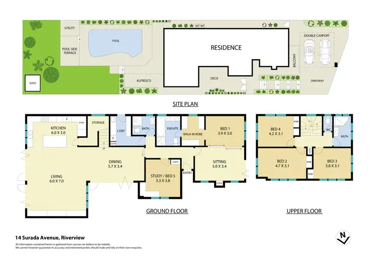 Floorplan of Homely house listing, 14 Surada Avenue, Riverview NSW 2066