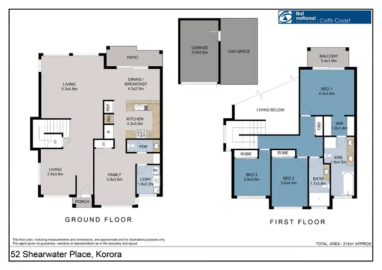 Floorplan of Homely house listing, 52 Shearwater Place, Korora NSW 2450