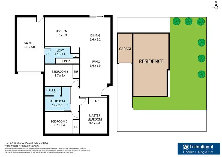 Floorplan of Homely unit listing, 7/117 Shackell Street, Echuca VIC 3564