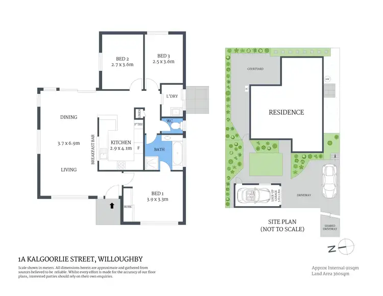 Floorplan of Homely house listing, 1A Kalgoorlie Street, Willoughby NSW 2068