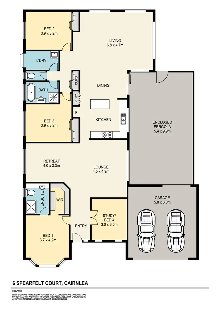 Floorplan of Homely house listing, 6 Spearfelt Court, Cairnlea VIC 3023
