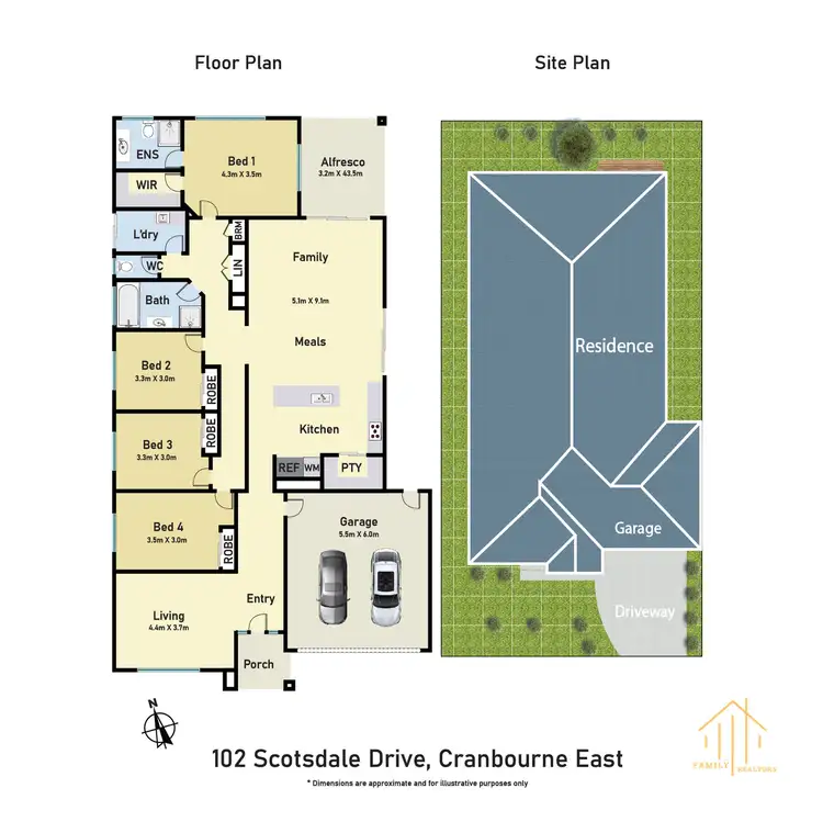 Floorplan of Homely house listing, 102 Scotsdale Drive, Cranbourne East VIC 3977