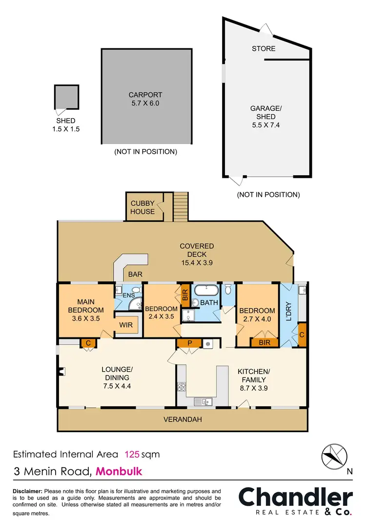 Floorplan of Homely house listing, 3 Menin Road, Monbulk VIC 3793