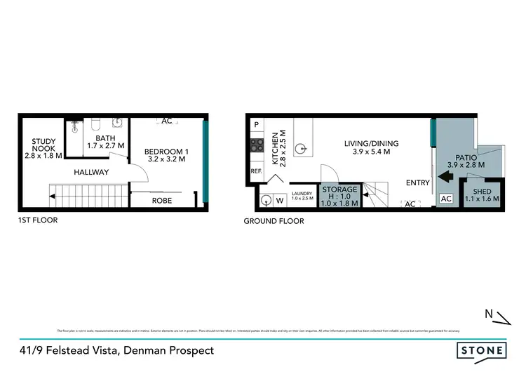Floorplan of Homely townhouse listing, 41/9 Felstead Vista, Denman Prospect ACT 2611