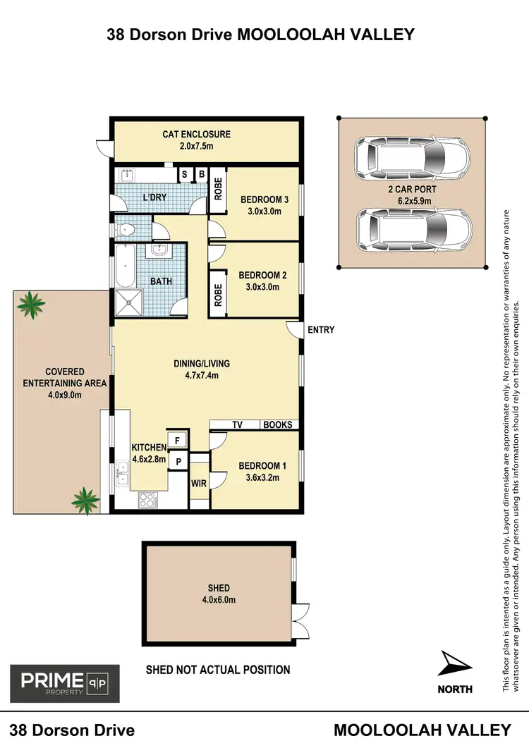 Floorplan of Homely house listing, 38 Dorson Drive, Mooloolah Valley QLD 4553