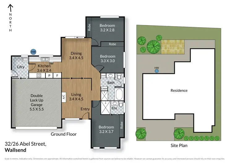 Floorplan of Homely house listing, 32/26 Abel Street, Wallsend NSW 2287