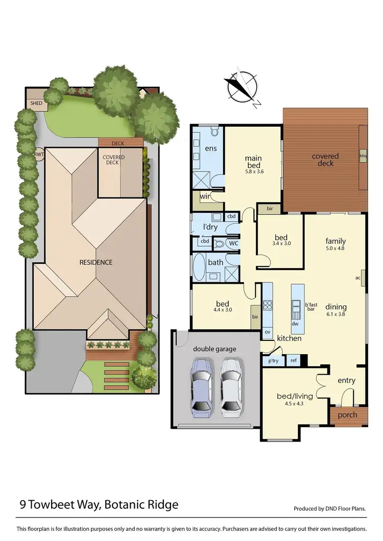 Floorplan of Homely house listing, 9 Towbeet Way, Botanic Ridge VIC 3977