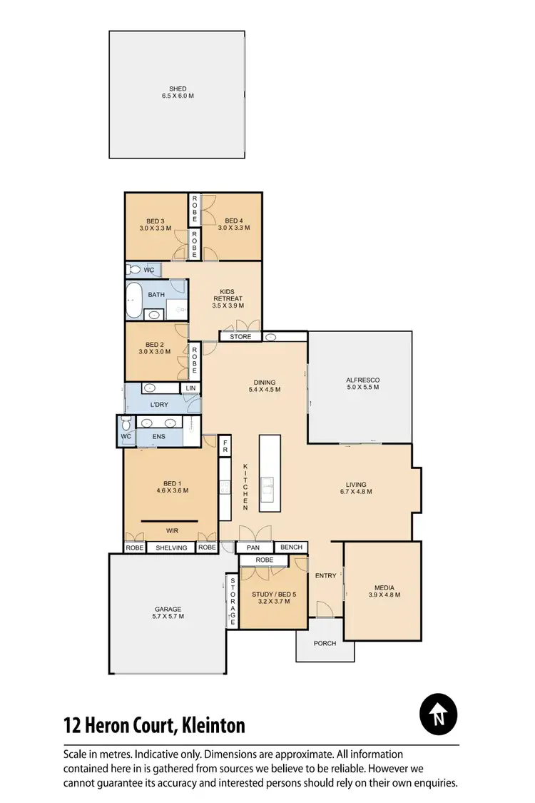Floorplan of Homely house listing, 12 Heron Court, Kleinton QLD 4352