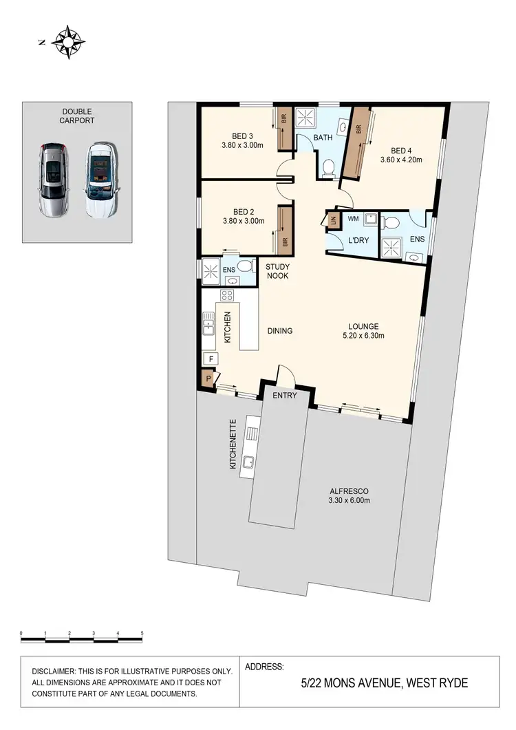 Floorplan of Homely apartment listing, 5/22 Mons Avenue, West Ryde NSW 2114
