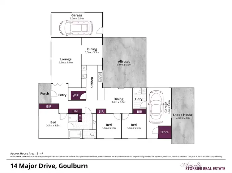 Floorplan of Homely house listing, 14 Major Drive, Goulburn NSW 2580