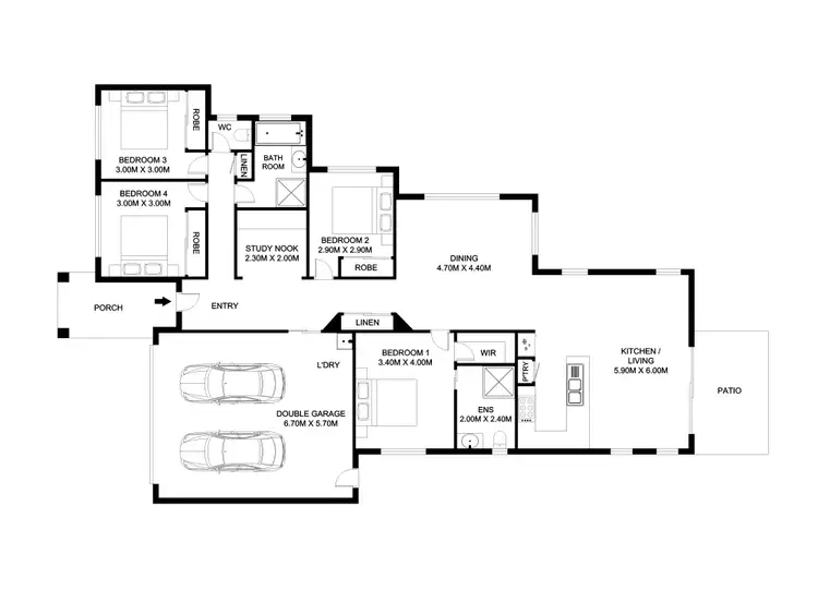 Floorplan of Homely house listing, 5 Bellenden Street, North Lakes QLD 4509