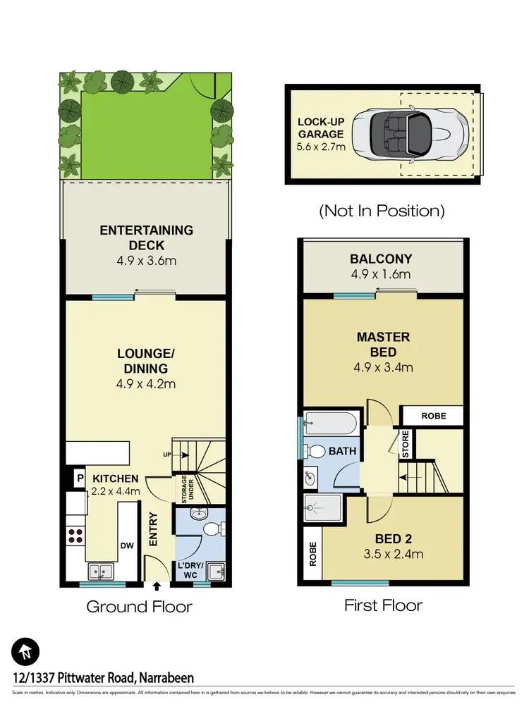 Floorplan of Homely unit listing, 12/1337 Pittwater Road, Narrabeen NSW 2101