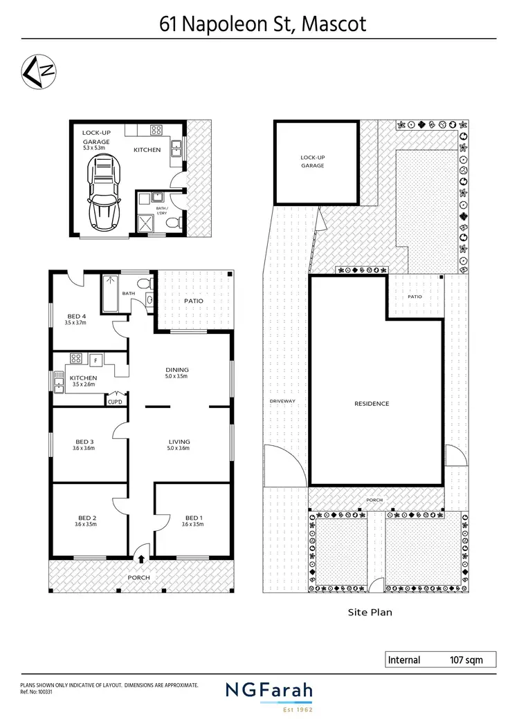 Floorplan of Homely house listing, 61 Napoleon Street, Mascot NSW 2020