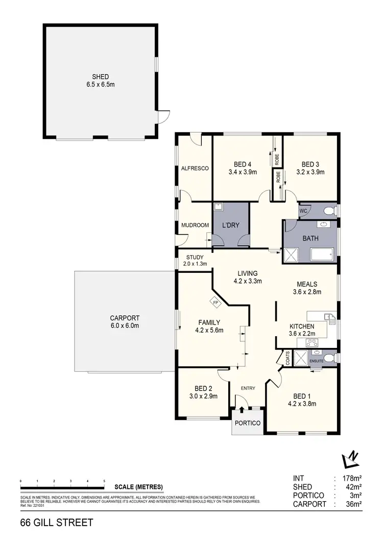Floorplan of Homely house listing, 66 Gill Avenue, California Gully VIC 3556