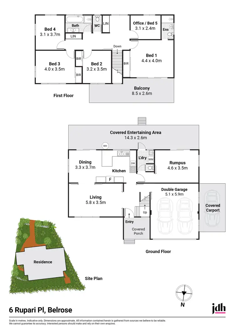 Floorplan of Homely house listing, 6 Rupari Place, Belrose NSW 2085