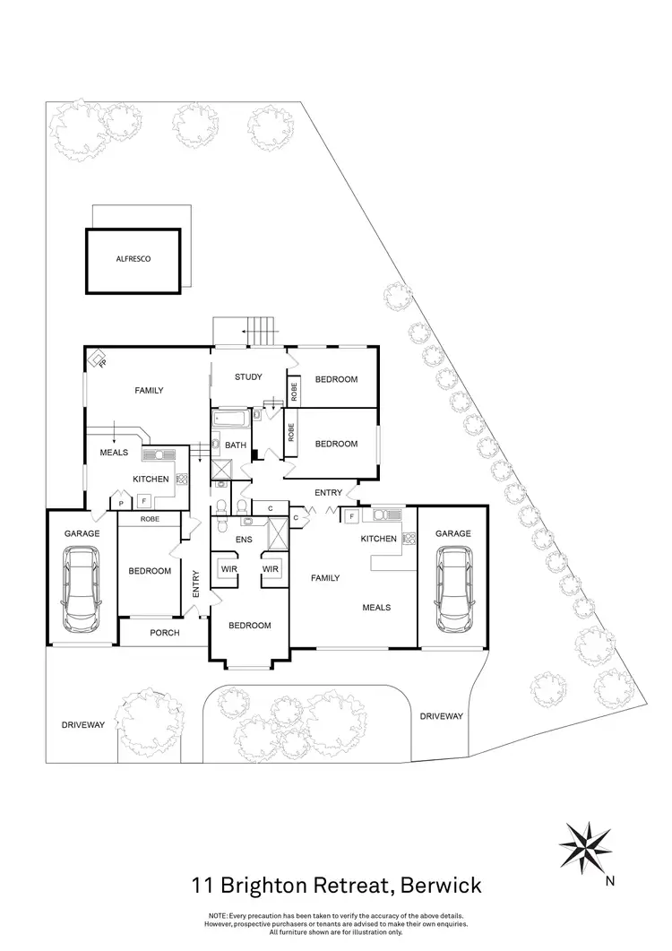 Floorplan of Homely house listing, 11 Brighton Retreat, Berwick VIC 3806