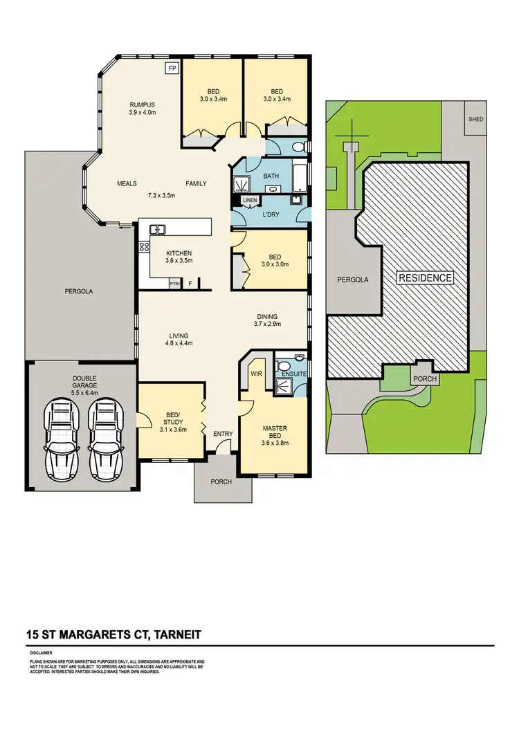 Floorplan of Homely house listing, 15 St Margarets Court, Tarneit VIC 3029