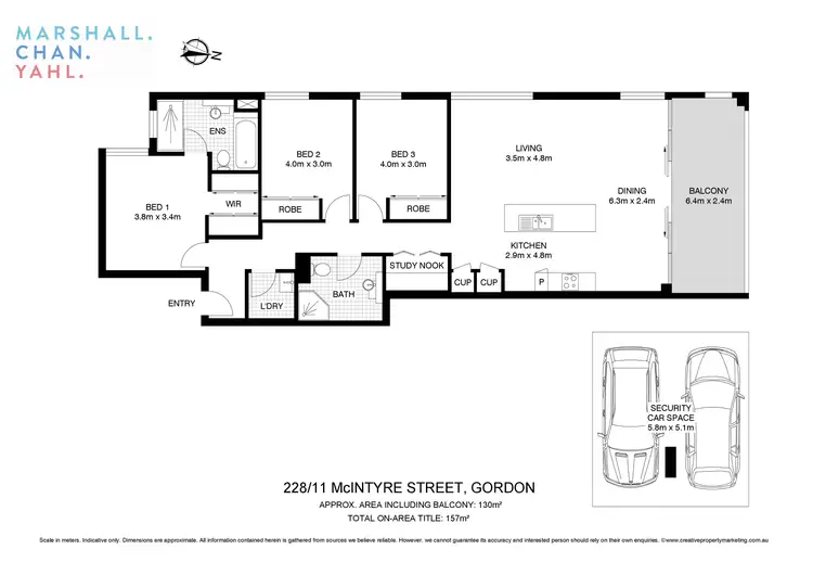 Floorplan of Homely apartment listing, 228/11 Mcintyre Street, Gordon NSW 2072