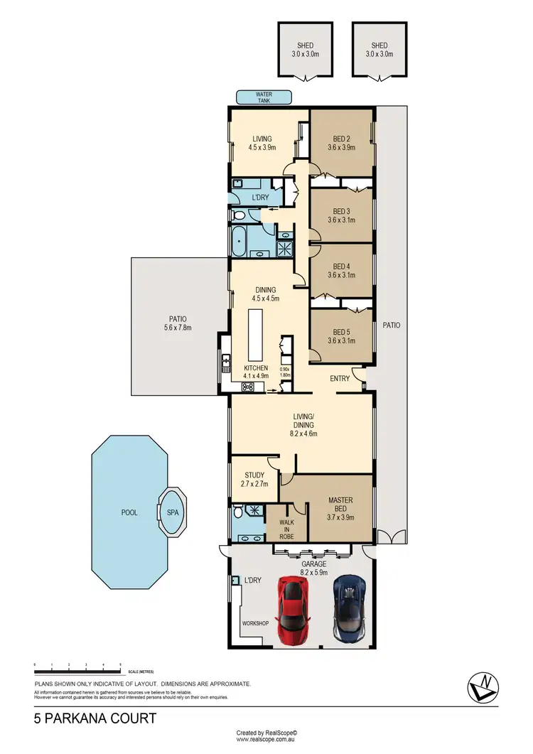 Floorplan of Homely house listing, 5 Parkana Court, Rochedale South QLD 4123
