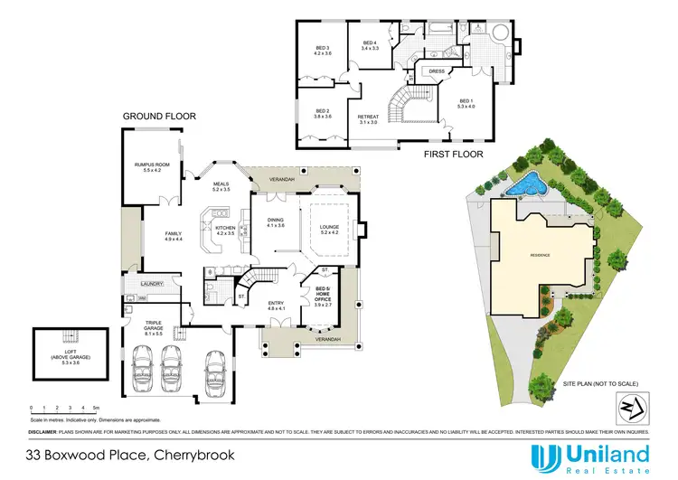 Floorplan of Homely house listing, 33 Boxwood Place, Cherrybrook NSW 2126
