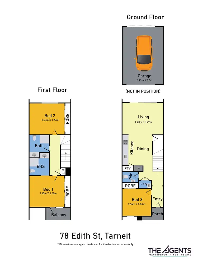 Floorplan of Homely townhouse listing, 78 Edith Street, Tarneit VIC 3029