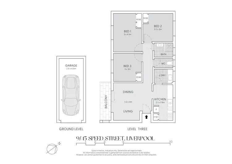 Floorplan of Homely apartment listing, 9/45 Speed Street, Liverpool NSW 2170