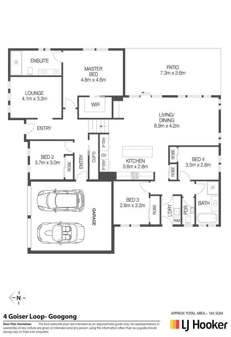 Floorplan of Homely house listing, 4 Goiser Loop, Googong NSW 2620