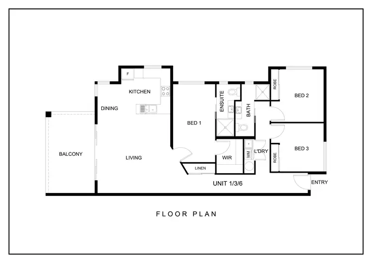 Floorplan of Homely apartment listing, 3/109 Callaghan Street, Mooroobool QLD 4870