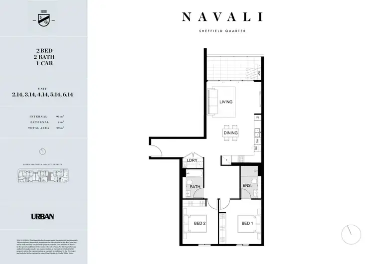 Floorplan of Homely apartment listing, 514/2B Lord Sheffield Circuit, Penrith NSW 2750