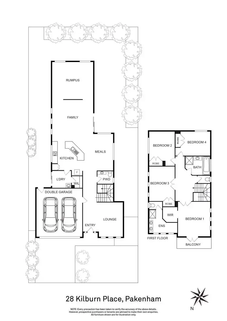 Floorplan of Homely house listing, 28 Kilburn Place, Pakenham VIC 3810