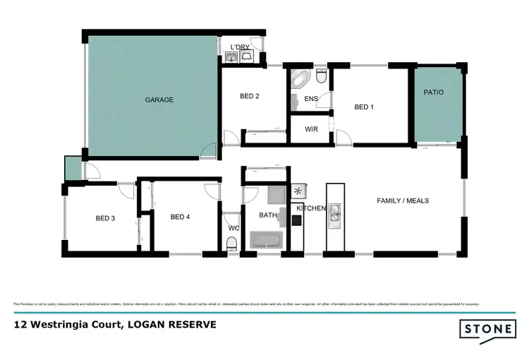 Floorplan of Homely house listing, 12 Westringia Court, Logan Reserve QLD 4133