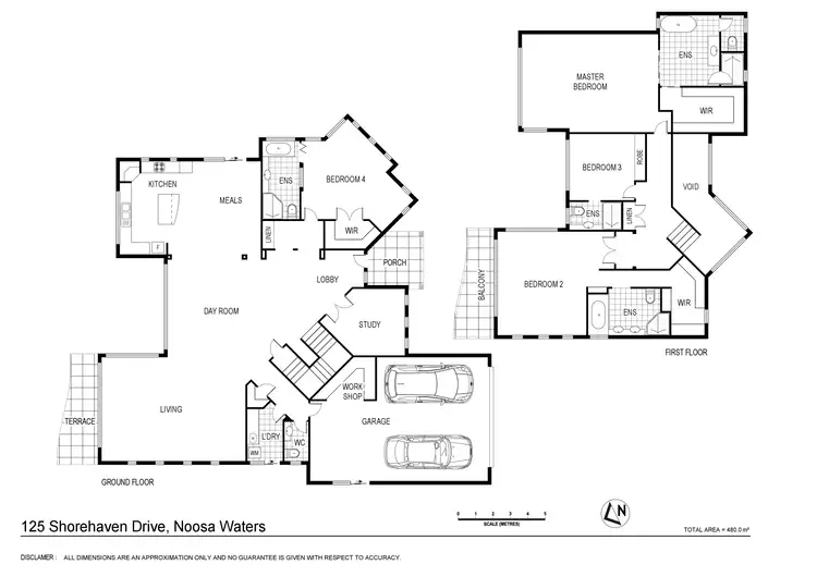 Floorplan of Homely house listing, 125 Shorehaven Drive, Noosa Waters QLD 4566