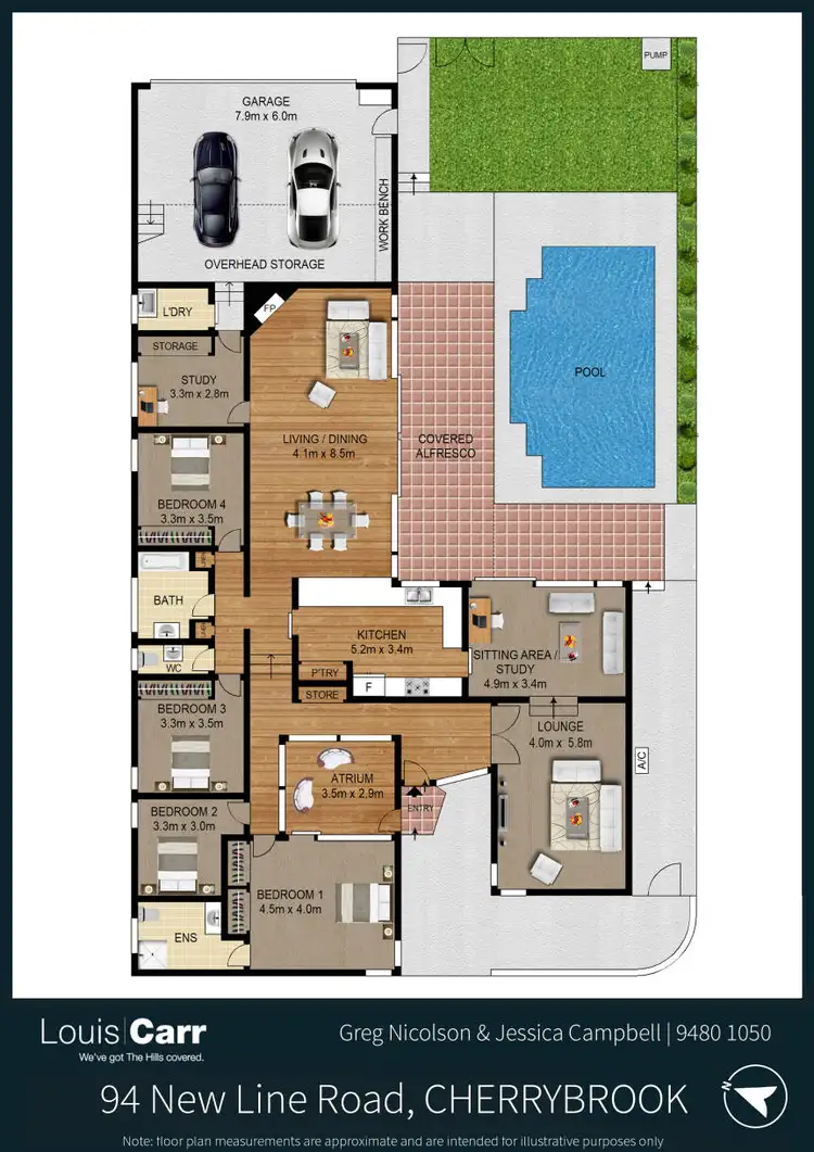 Floorplan of Homely house listing, 94 New Line Road, Cherrybrook NSW 2126