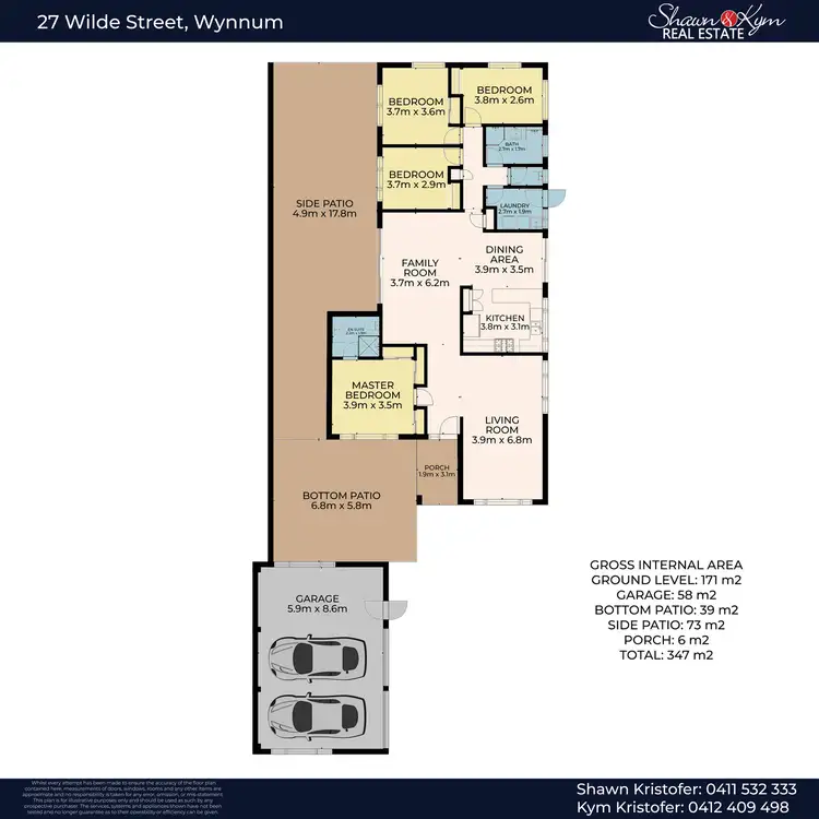 Floorplan of Homely house listing, 27 Wilde Street, Wynnum QLD 4178