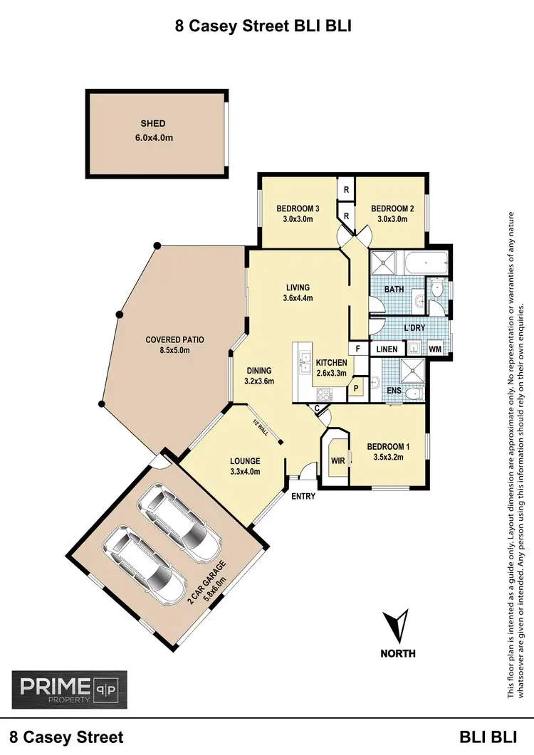 Floorplan of Homely house listing, 8 Casey Street, Bli Bli QLD 4560