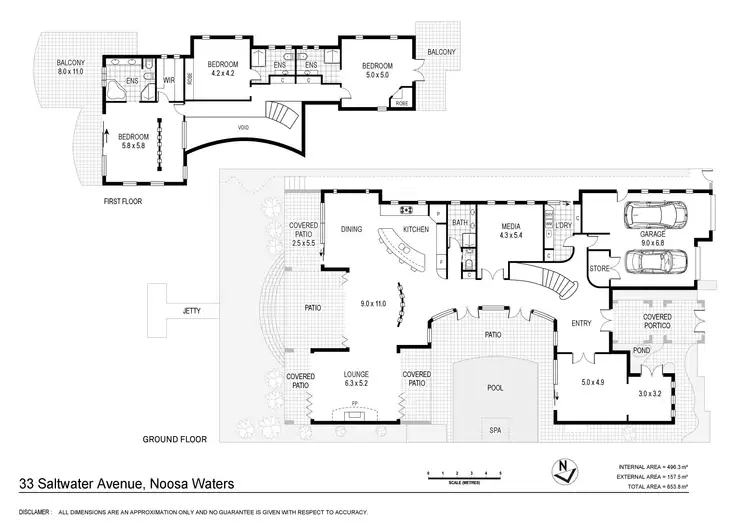 Floorplan of Homely house listing, 33 Saltwater Avenue, Noosa Waters QLD 4566